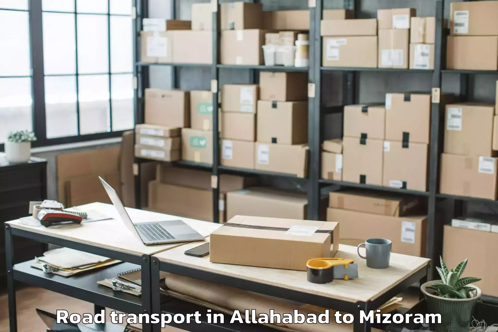 Allahabad to Lawngtlai Road Transport Booking